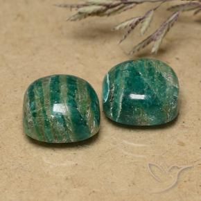 9.92 ct natürliche Mittelgrün Amazonit-Edelsteine, Kissen, Lichtundurchlässig