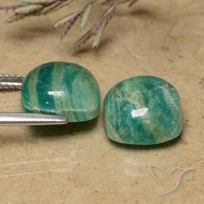 9.63 ct natürliche Kühles Grün Amazonit-Edelsteine, Kissen, Lichtundurchlässig