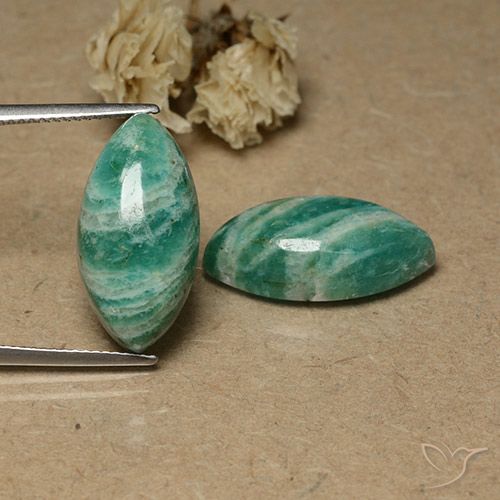 18.43ctw Natürlicher Kühles Grün Amazonit, Marquise, Lichtundurchlässig