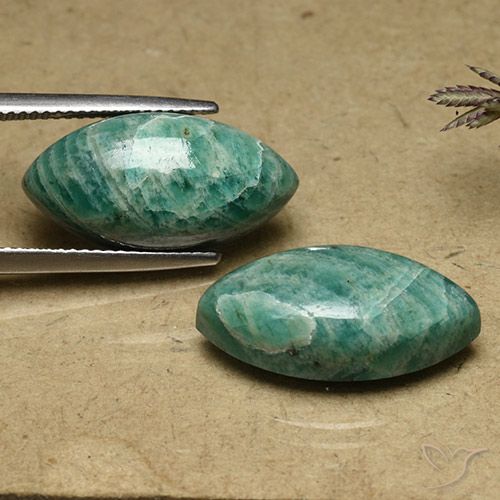 19.22ctw Natürlicher Kieferngrün Amazonit, Marquise, Lichtundurchlässig