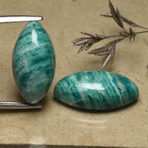 19.21 ct natürliche Blau-grün Amazonit-Edelsteine, Marquise, Lichtundurchlässig