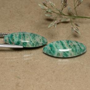 12,69 ct natürliche Kühles Grün Amazonit-Edelsteine, Marquise, Lichtundurchlässig