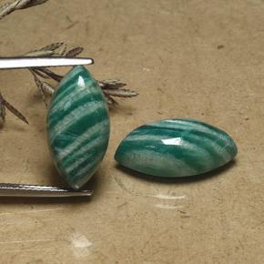 14.83 ct natürliche Blau-grün Amazonit-Edelsteine, Marquise, Lichtundurchlässig