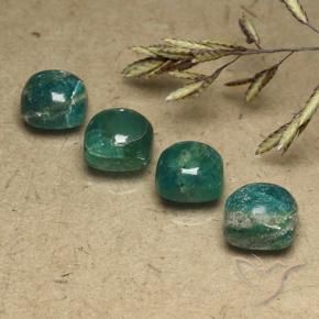 7.62 ct natürliche Kühles Grün Amazonit-Edelsteine, Kissen, Lichtundurchlässig