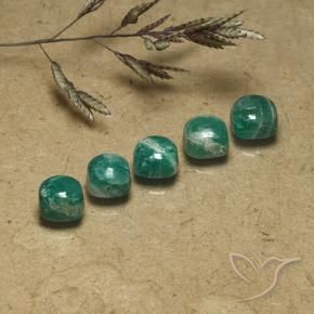 4.02 ct natürliche Kühles Grün Amazonit-Edelsteine, Kissen, Lichtundurchlässig