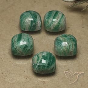 11.02 ct natürliche Kühles Grün Amazonit-Edelsteine, Kissen, Lichtundurchlässig