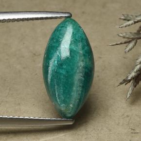 9,17 ctw natürlicher Tiefgrün Amazonit, Marquise, Lichtundurchlässig