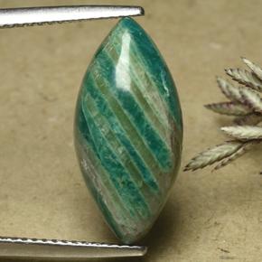 9,17 ctw natürlicher Blau-grün Amazonit, Marquise, Lichtundurchlässig