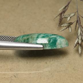 9,17 ctw natürlicher Mittelgrün Amazonit, Marquise, Lichtundurchlässig