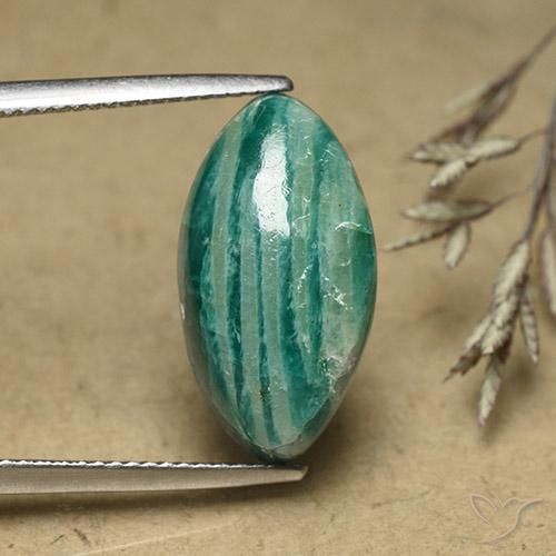 8.65ct Natürlicher Kühles Grün Amazonit, Marquise, Lichtundurchlässig