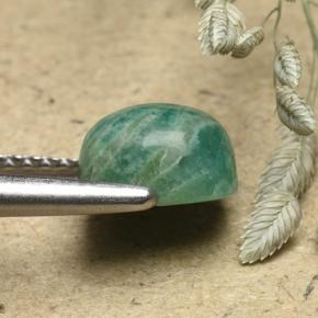 9,17 ctw natürlicher Blau-Grün Amazonit, Kissenschliff, Lichtundurchlässig