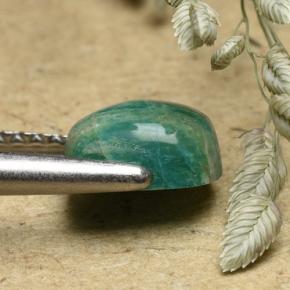 9,17 ctw natürlicher Blau-grün Amazonit, Kissenschliff, Lichtundurchlässig