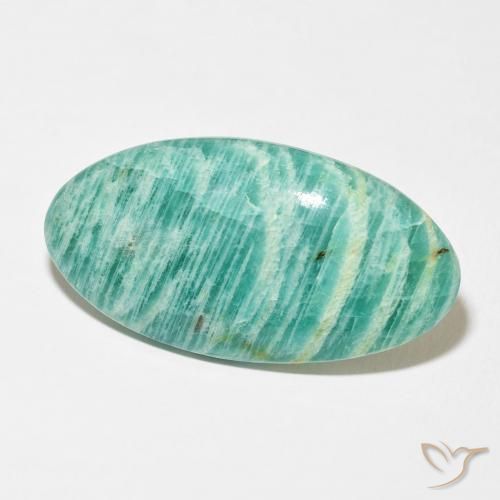 9,17 ctw natürlicher Medium Dark-Green Amazonit, Oval, Lichtundurchlässig