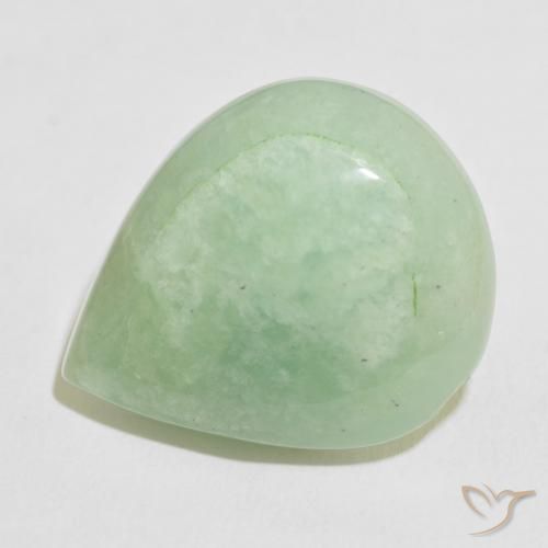 26.28ct Natürlicher Mittelgrün Amazonit, Birnenform, Lichtundurchlässig