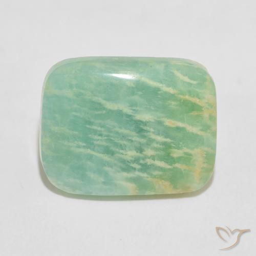 11.86ct Natürlicher Vielfarbig-grün Amazonit, Kissen, Lichtundurchlässig