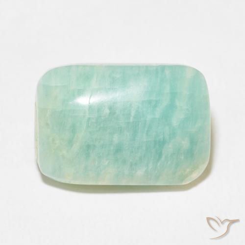 19.65ct Natürlicher Blasses Grün Amazonit, Kissen, Lichtundurchlässig
