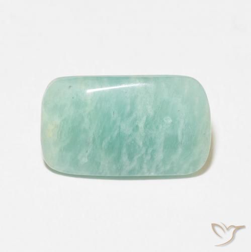 6.20ct Natürlicher Blasses Grün Amazonit, Kissen, Lichtundurchlässig