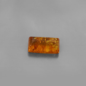 1,32 ctw natürlicher orangefarbener Bernstein, Transparent, Transparent / Lichtdurchlässig