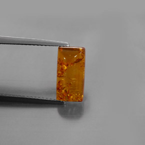 1,32 ctw natürlicher orangefarbener Bernstein, Transparent, Transparent / Lichtdurchlässig