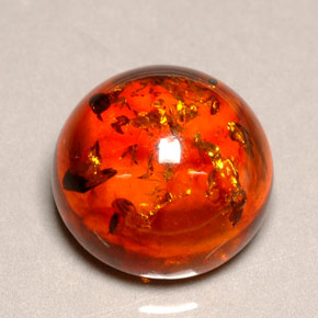 6,16 ctw natürlicher orangefarbener Bernstein, Transparent, Transparent / Lichtdurchlässig