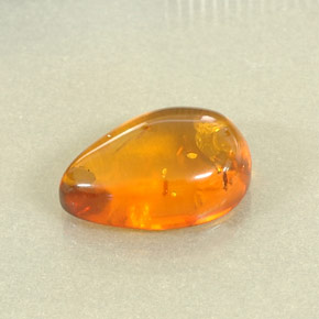 2,56 ctw natürlicher orangefarbener Bernstein, Transparent, Transparent / Lichtdurchlässig