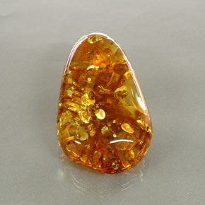 34,34 ctw natürlicher orangefarbener Bernstein, Transparent, Transparent / Lichtdurchlässig
