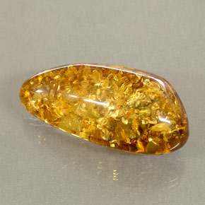 20,89 ctw natürlicher orangefarbener Bernstein, Transparent, Transparent / Lichtdurchlässig
