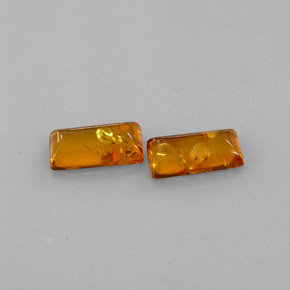  ct natürliche orangefarbener Bernstein-Edelsteine, Transparent, Transparent / Lichtdurchlässig