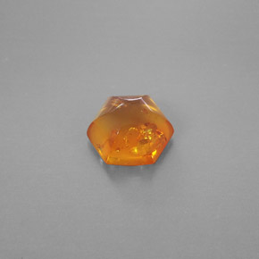 0,83 ctw natürlicher orangefarbener Bernstein, Transparent, Transparent / Lichtdurchlässig