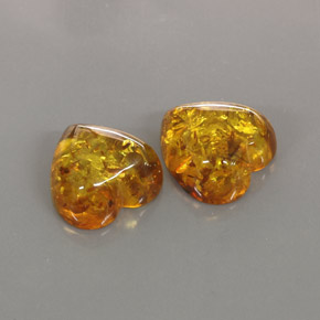  ct natürliche orangefarbener Bernstein-Edelsteine, Transparent, Transparent / Lichtdurchlässig