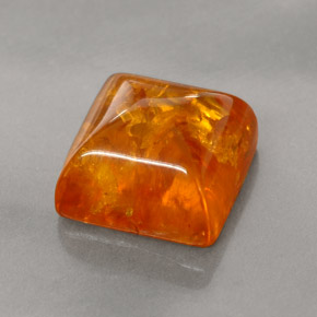 1,21 ctw natürlicher orangefarbener Bernstein, Transparent, Transparent / Lichtdurchlässig