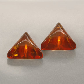  ct natürliche orangefarbener Bernstein-Edelsteine, Transparent, Transparent / Lichtdurchlässig