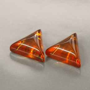  ct natürliche orangefarbener Bernstein-Edelsteine, Transparent, Transparent / Lichtdurchlässig