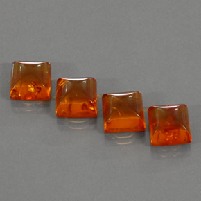  ct natürliche orangefarbener Bernstein-Edelsteine, Transparent, Transparent / Lichtdurchlässig