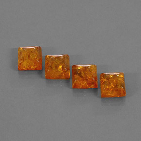  ct natürliche orangefarbener Bernstein-Edelsteine, Transparent, Transparent / Lichtdurchlässig