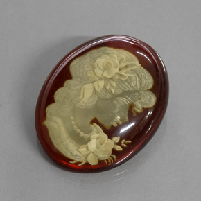 9,17 ctw natürlicher orange-braun Bernstein, Transparent, Transparent / Lichtdurchlässig