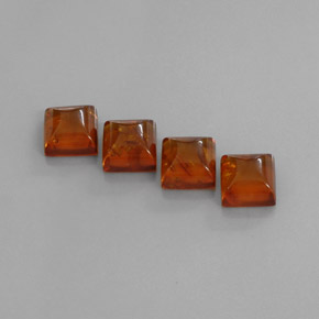  ct natürliche orangefarbener Bernstein-Edelsteine, Transparent, Transparent / Lichtdurchlässig