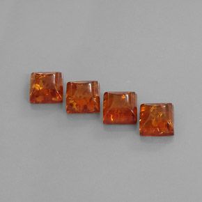  ct natürliche orangefarbener Bernstein-Edelsteine, Transparent, Transparent / Lichtdurchlässig