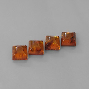  ct natürliche orangefarbener Bernstein-Edelsteine, Transparent, Transparent / Lichtdurchlässig