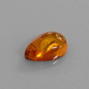 2,61 ctw natürlicher orangefarbener Bernstein, Transparent, Transparent / Lichtdurchlässig