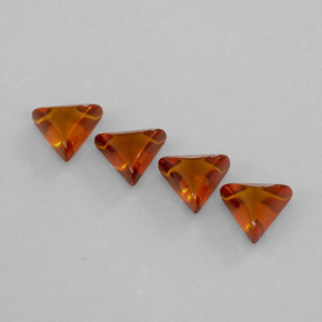  ct natürliche orangefarbener Bernstein-Edelsteine, Transparent, Transparent / Lichtdurchlässig