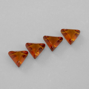  ct natürliche orangefarbener Bernstein-Edelsteine, Transparent, Transparent / Lichtdurchlässig