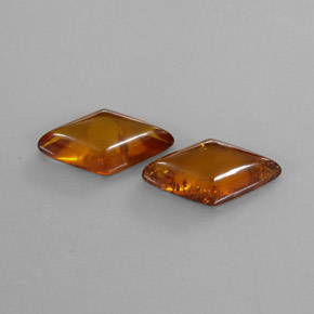  ct natürliche orangefarbener Bernstein-Edelsteine, Transparent, Transparent / Lichtdurchlässig