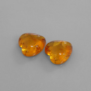  ct natürliche orangefarbener Bernstein-Edelsteine, Transparent, Transparent / Lichtdurchlässig