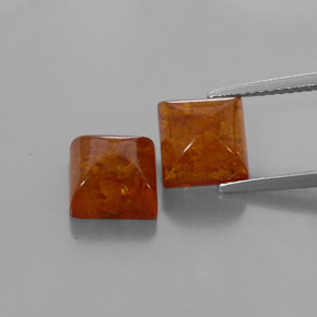  ct natürliche orangefarbener Bernstein-Edelsteine, Transparent, Transparent / Lichtdurchlässig