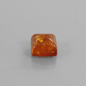 1,32 ctw natürlicher orangefarbener Bernstein, Transparent, Transparent / Lichtdurchlässig