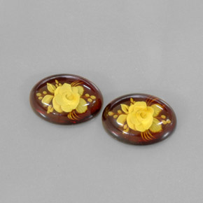  ct natürliche orangefarbener Bernstein-Edelsteine, Transparent, Transparent / Lichtdurchlässig