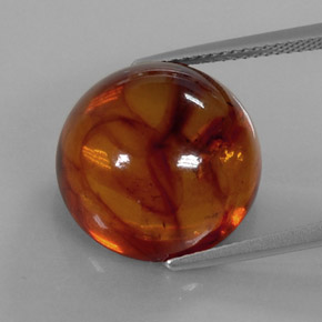 6,20 ctw natürlicher orangefarbener Bernstein, Transparent, Transparent / Lichtdurchlässig