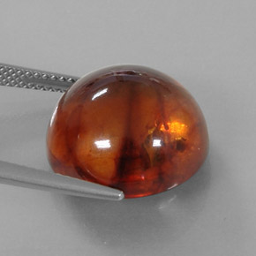 6,20 ctw natürlicher orangefarbener Bernstein, Transparent, Transparent / Lichtdurchlässig