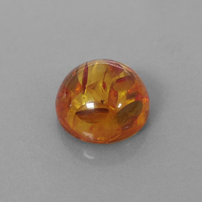 1,79 ctw natürlicher orangefarbener Bernstein, Transparent, Transparent / Lichtdurchlässig